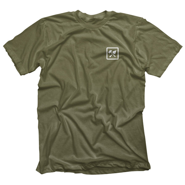 Bricks and Bombs Franklin T-shirt Military Green